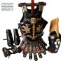 Corinthian Greek leather Muscle armor breast plate, helmet, leg & arm guard LARP