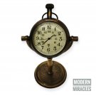 Brass Watch Desk Clock Decor Nautical Antique Table Maritime Marine Halloween