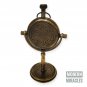 Brass Watch Desk Clock Decor Nautical Antique Table Maritime Marine Halloween