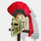 Medieval Corinthian Helmet Wearable Greek Stand Liner Christmas Halloween Gift