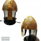 Medieval Norman Viking Antique Golden Helmet Iron and Brass Halloween Wearable