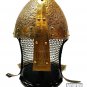 Medieval Norman Viking Antique Golden Helmet Iron and Brass Halloween Wearable