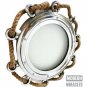 Nautical Porthole Aluminium Chrome Silver Finish Port Glass Wall Hanging Decor