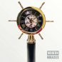 Nautical Silver Ship wheel Stand Clock Nautical Style Maritime Ship Desk Decor