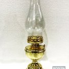 15" Hurricane Oil Lantern Shiny Gold Brass Vintage Style Lamp Home Decorative