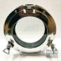 12" Canal Boat Porthole Window Silver Nickel Door Window Glass Porthole Decor