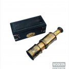 6'' George Australia 1901 Maritime Brass Handheld Telescope With Wooden Box