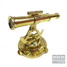 Shinny Brass Nautical Telescope Alidade Compass Transit Surveying Theodolite