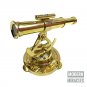 Shinny Brass Nautical Telescope Alidade Compass Transit Surveying Theodolite
