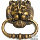 Lion Old Vintage Antique Finish Handmade Brass Door Knocker Pull Knob Home Decor