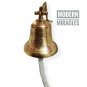 6" Nautical Solid Brass London Hanging Maritime Ship Bell Titanic 1912 WallDecor