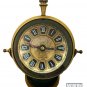 Brass Nautical London 1832 Desk Clock & Shelf Clock Rotating Engraved Dial Gift