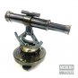 Nautical Antique Brass Telescope Alidade Compass Transit Surveying Theodolite