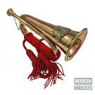 12' Copper & Brass Bugle with Silk Rope Tassel Australian Military Forces Batch
