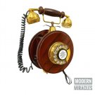Beautiful Wooden Wall Hanging Telephone Vintage Rotary Dial Working Telephone