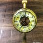 Antique Brass Ship's Telegraph Clock Engraved Engine order Telegraph Pen holder