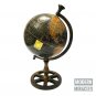 Vintage Antique Style Globe Map Ornament on Wooden Stand/Office & Home Decor