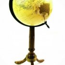 Nautical Antique World Map Globe Ornament with Wooden Stand Home & Office Decor