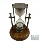 Nautical Brass Hourglass / Sand Timer / Home & Office Decor Christmas Gift, Work