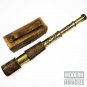 Nautical Maritime Antique 16" Dollond London Brass Engraved Telescope with Box