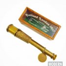 16" Nautical Antique Brass Engraved Telescope Marine Nautical Spyglass with Wood
