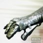 Silver Antique Nazgul Gauntlets Steel Medieval armor Gloves ~ Crusader Larp Gift