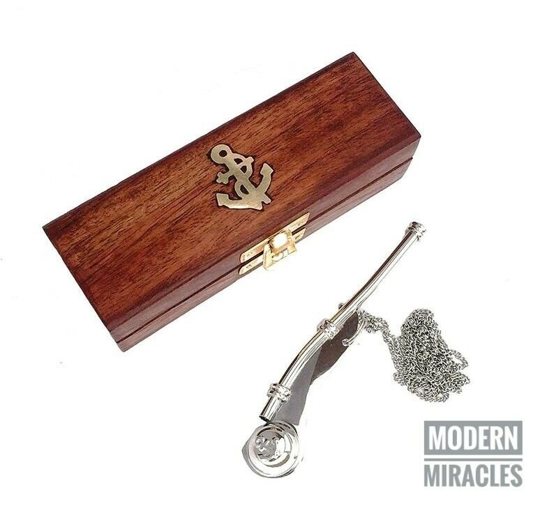 Harry Potter Movie Madam Hooch Nickel Plated Brass Boatswain Copper Whistle Gift