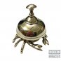 Chrome Finish Brass Crab Design Table Bell, Antique Nautical Hotel Counter Bell