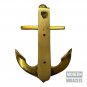 Antique Brass Ship Anchor Door Knocker, Nautical Marine Brass Door Knocker Decor