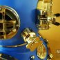 Vintage Diving Helmet U.S Navy Mark V Scuba Antique Blue Divers Helmet Replica