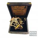 Nautical Antique Brass Ship Sextant J. Scott London Marine Instrument in Box