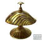 Shinny Brass Sea Scallop Design Table Bell/Antique Hotel Counter Bell/Desk Gift