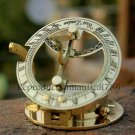 3"  Marine Maritime Nautical Sundial Compass Solid Brass Polish Plated Working