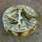 3" Marine Maritime Nautical Sundial Compass Solid Brass Polish Plated Working