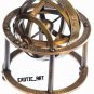 Antique Brass Armillary Sphere Astrolabe Maritime Nautical Collectible Globe
