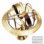 18" Large Fully Brass Armillary Sphere Engraved Nautical Astrolabe World Globes