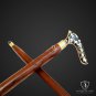 Vintage Brass Solid Handle Antique Style Victorian Cane Wooden Walking Stick New
