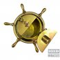 Shinny Brass Nautical Ship Wheel Astray/Copper Anchor Cigar Cigarette Tobacco