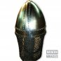 Medieval Norman helmet with riveted av entail Sca Larp Hex Gada Helmet Halloween
