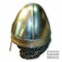 Medieval Norman helmet with riveted av entail Sca Larp Hex Gada Helmet Halloween