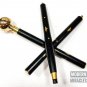 Vintage Brass Globe Handle Wooden Folding Compaq Black Walking Stick Wood Gift