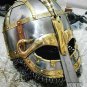 Medieval Helmet Viking Armor Reenactment Chain Mail Helmet Halloween Gift xmas