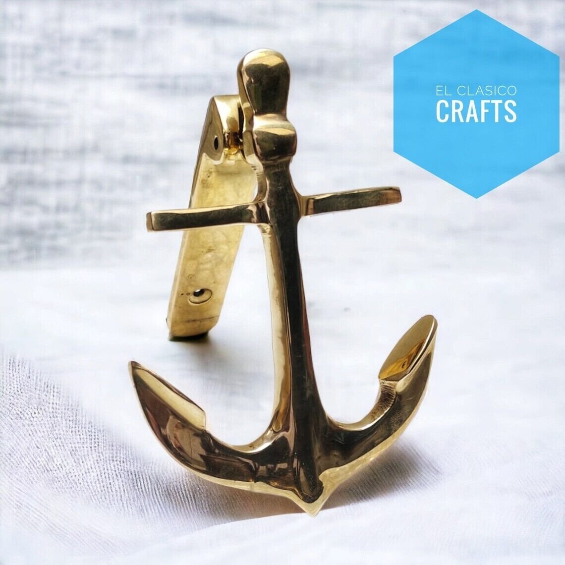 Antique Brass Anchor Door Knocker Vintage Marine Ship Anchor Nautical Door Knock
