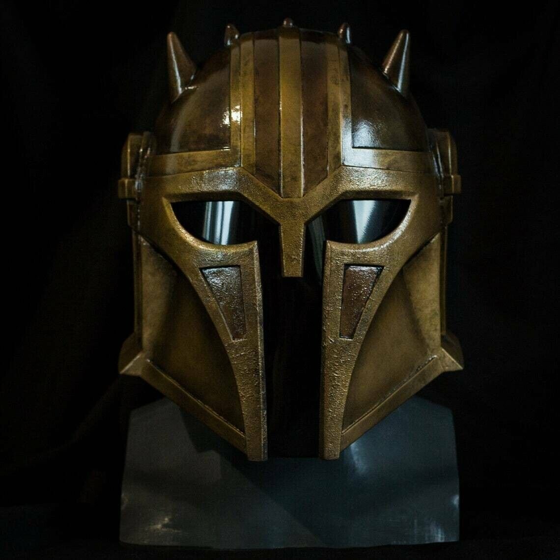 Mandalorian Helmet Armor Helmet Antique Finish by Star Wars Mandalorian Series