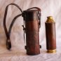 Vintage Style Solid Brass 15 Inch Pirate Telescope With leather Cover Gift