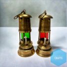 Set of 2 / Single lantern Nautical Maritime Anchor Ship Lantern Vintage Boat Oil