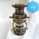 10 inches Anchor Oil Lantern Lamp, Nautical Ship Hanging Antique Maritime Brass