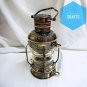 10 inches Anchor Oil Lantern Lamp, Nautical Ship Hanging Antique Maritime Brass