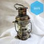 10 inches Anchor Oil Lantern Lamp, Nautical Ship Hanging Antique Maritime Brass