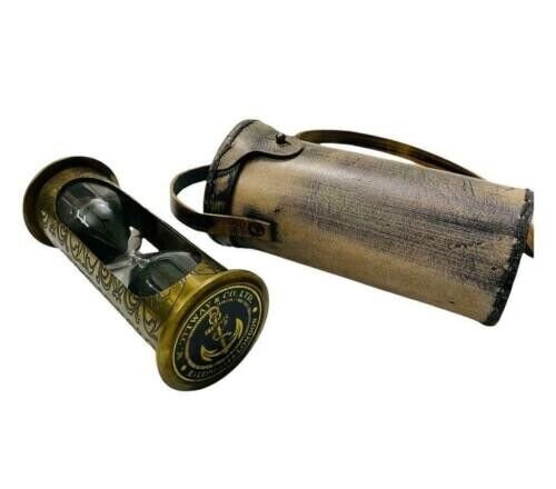 Nautical Antique Brass Hourglass Maritime Ship Decorative Sand Timer Decor gift